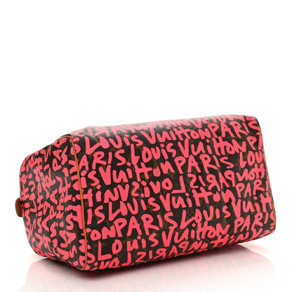 Louis Vuitton Monogram Graffiti Speedy 30 Fuchsia 4 of 10