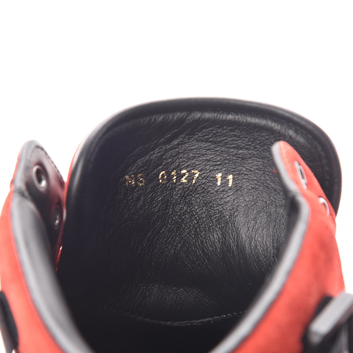 Suede Rivoli High Top Sneakers 11 Red