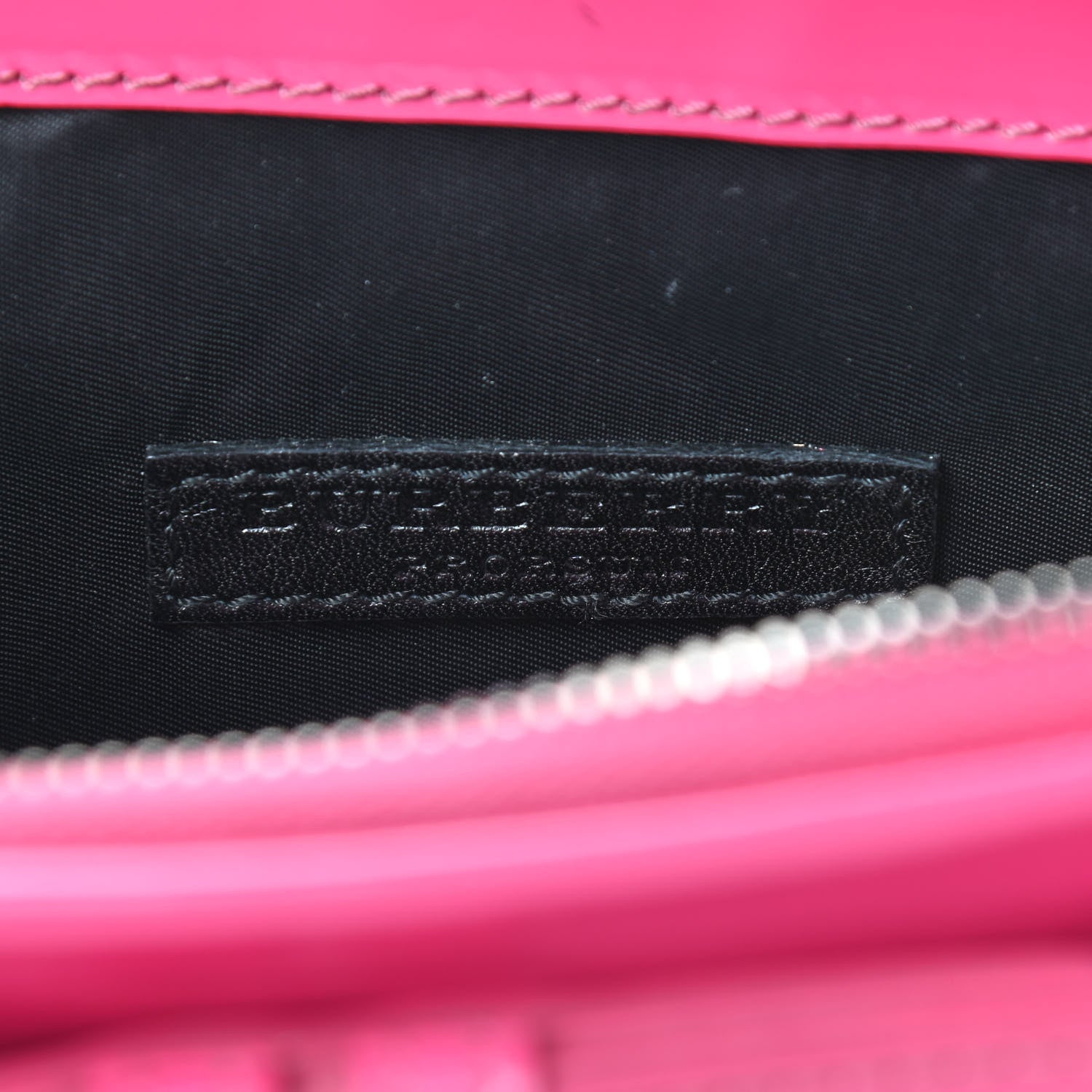 Burberry Patent Bridle Calfskin Parmoor Clutch Bag Pink 7 of 9