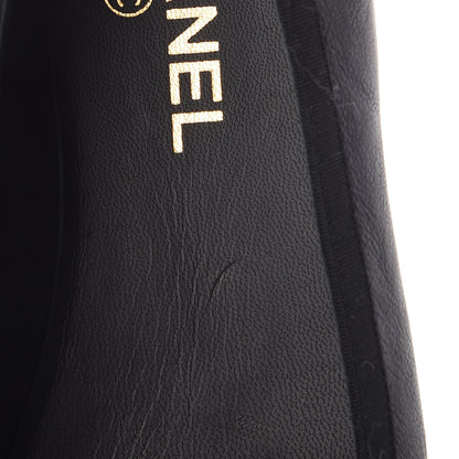Chanel Lambskin Camellia Mocassin Loafers 37 Dark Grey 8 of 9