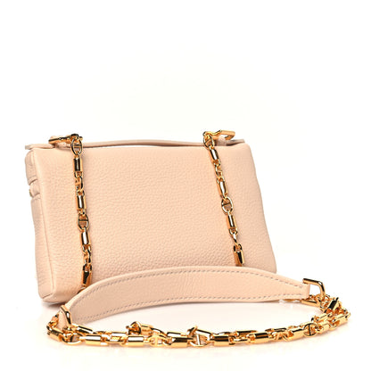Loro Piana Grained Calfskin Extra Pocket Mini Pouch Creamed Honey 3 of 10