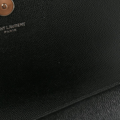 Saint Laurent Grain De Poudre Medium Classic Monogram Kate Satchel Black 11 of 12
