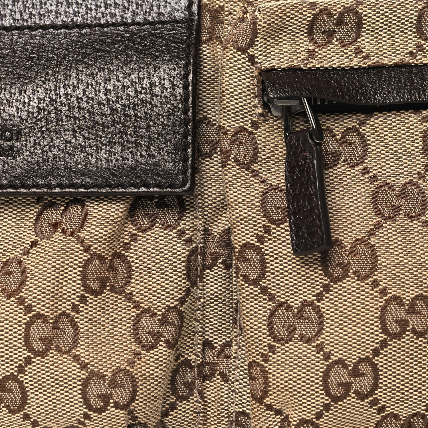 Gucci Monogram Web Belt Bag Dark Brown 8 of 10