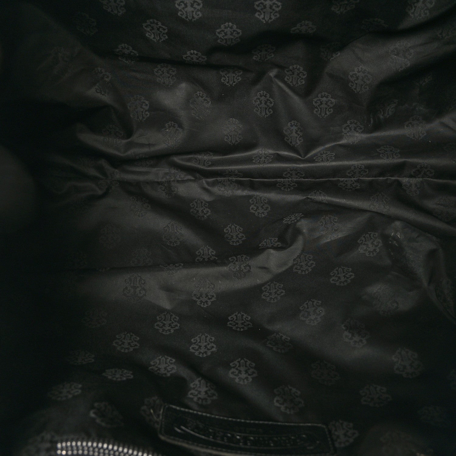 Chrome Hearts Grained Calfskin Fleur De Lis Tote Black 6 of 9