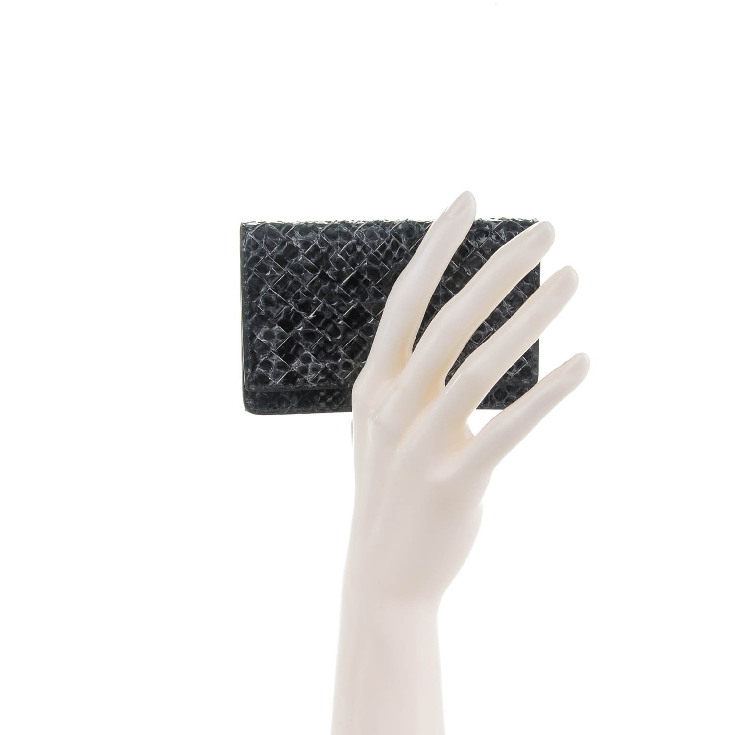 Bottega Veneta Ayers Intrecciato Card Case Pyrite Nero Black 2 of 7