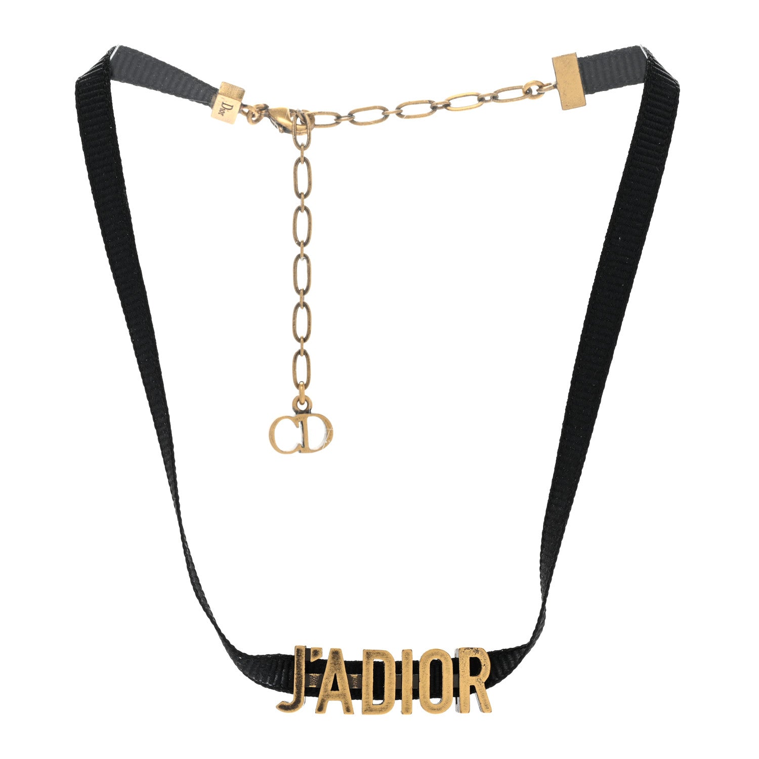 Christian Dior Grosgrain Ribbon Dio(r)evolution Choker Necklace Black 3 of 6