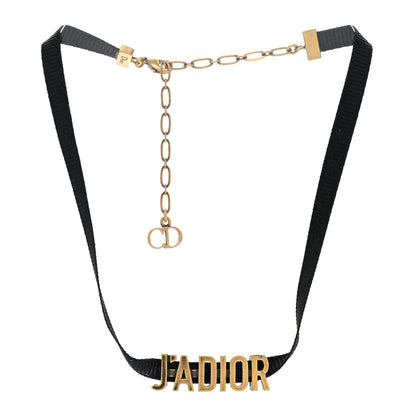 Christian Dior Grosgrain Ribbon Dio(r)evolution Choker Necklace Black 3 of 6