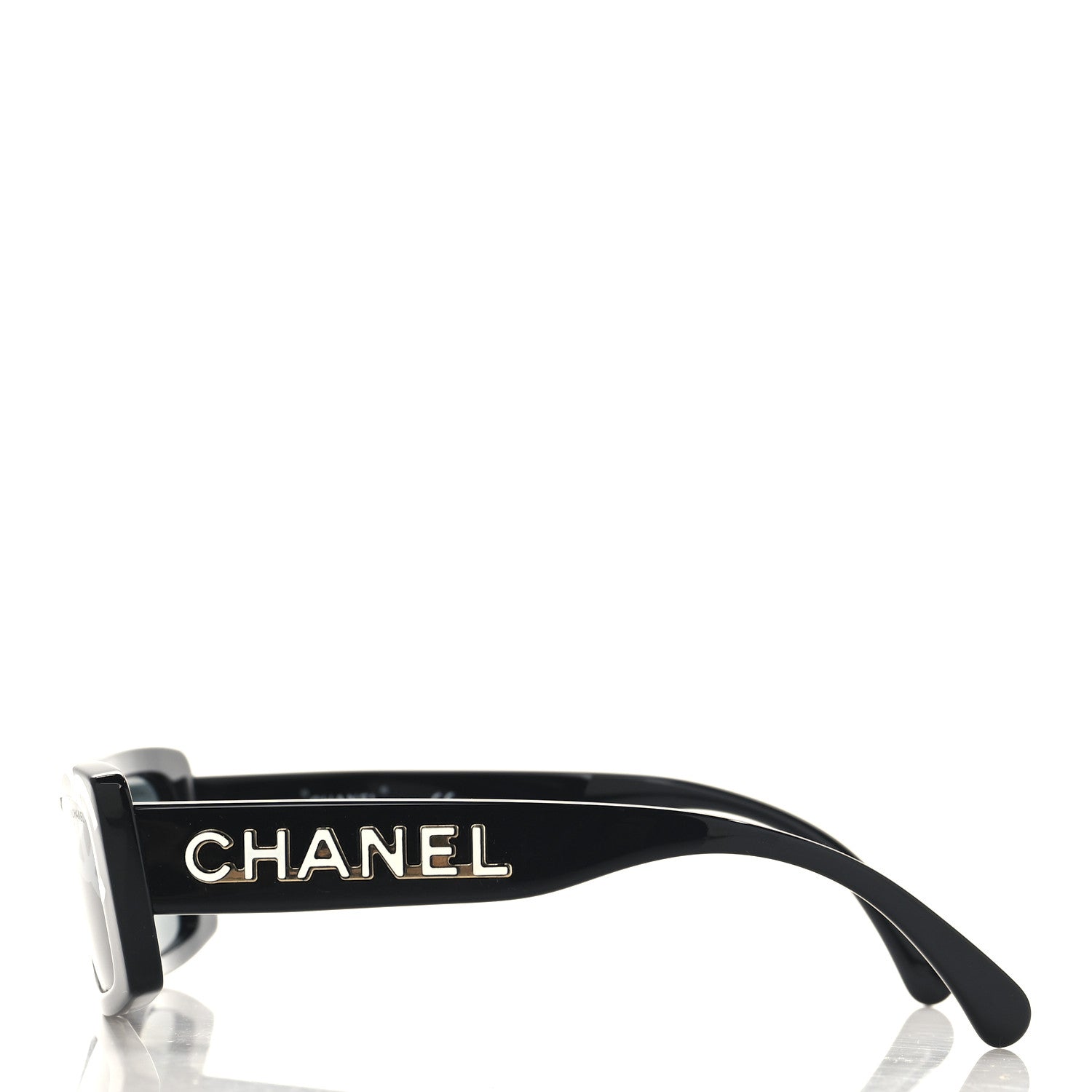 Chanel Acetate CC Sunglasses 71473 Black White 3 of 6