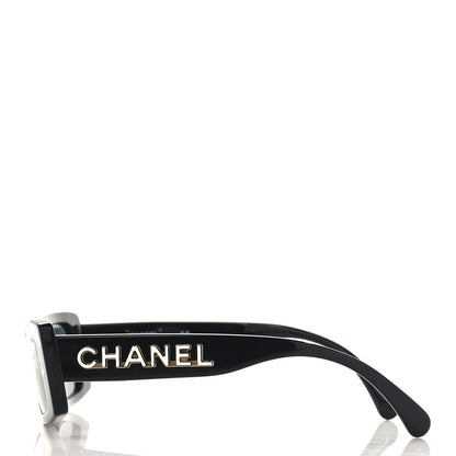 Chanel Acetate CC Sunglasses 71473 Black White 3 of 6