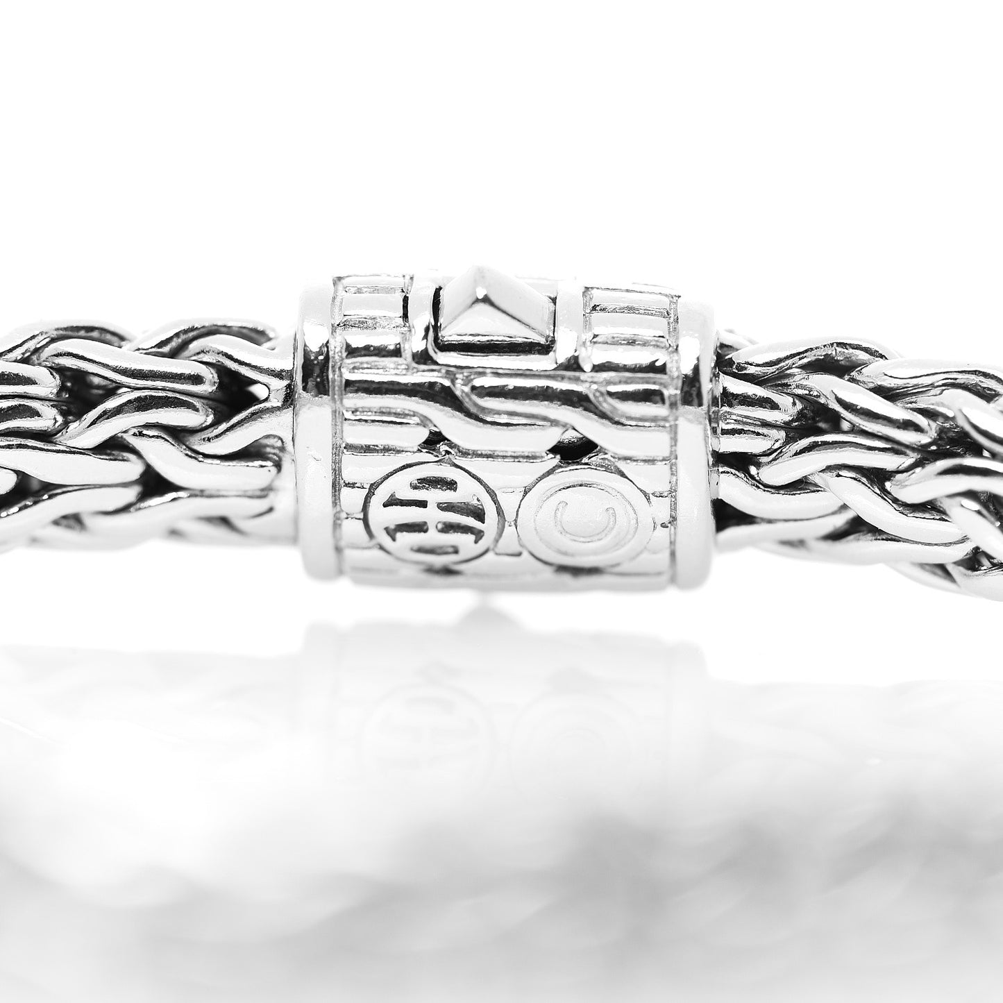 Sterling Silver Diamond 7.5mm Classic Chain Bracelet