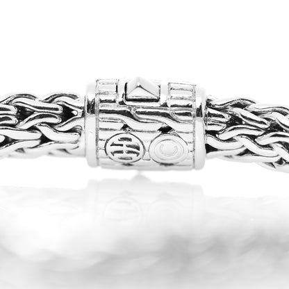 John Hardy Sterling Silver Diamond 7.5mm Classic Chain Bracelet 3 of 3
