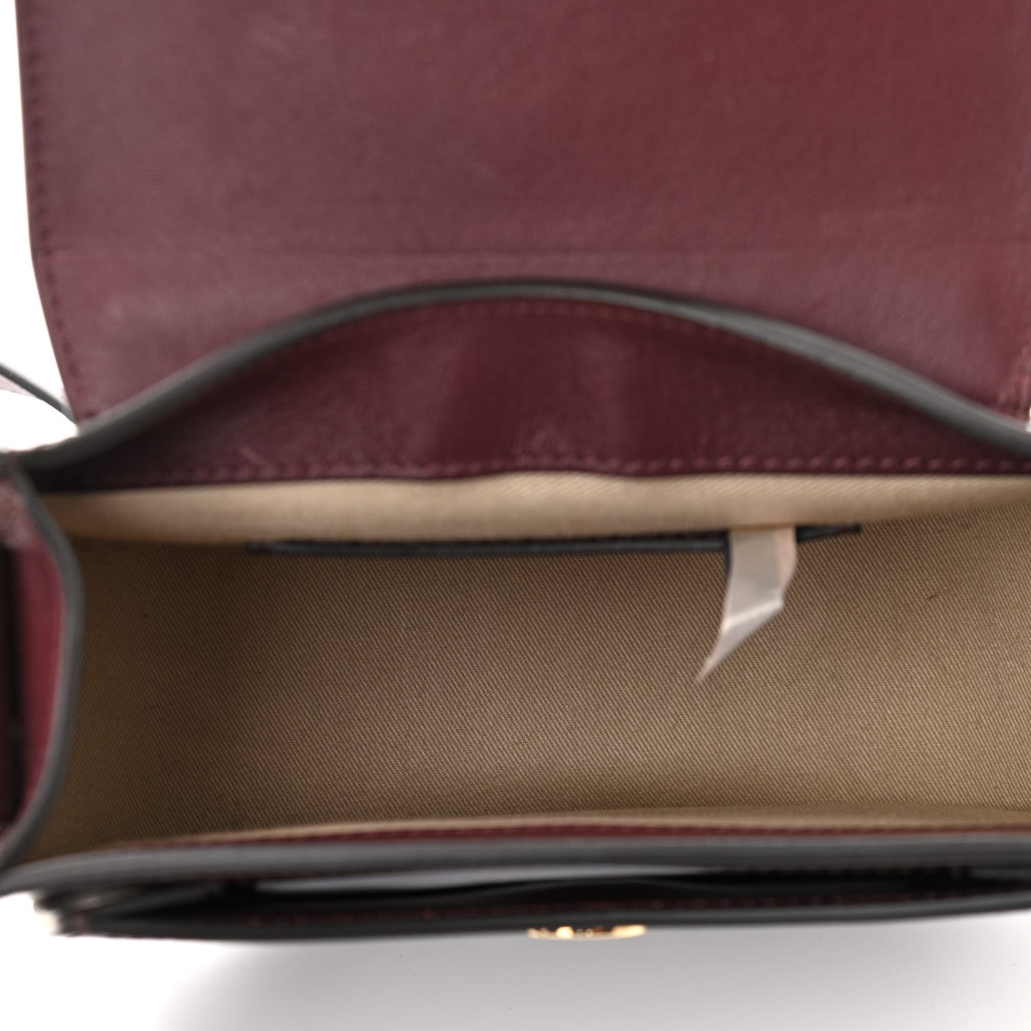Spazzolato Sfumato Lambskin Calfskin Small Tess Bag Burnt Brown