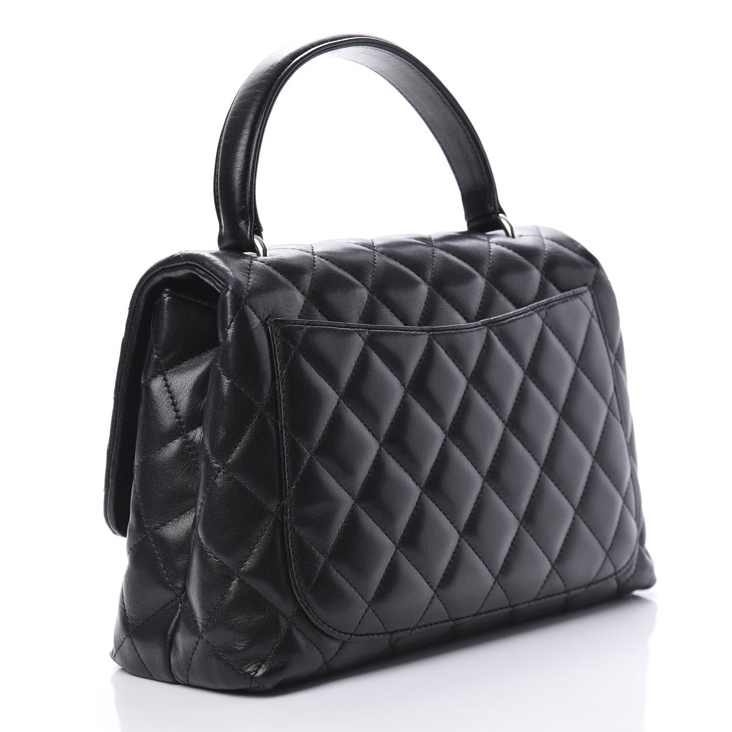 Chanel Lambskin Quilted Medium Kelly Flap Bag Black 3 of 16