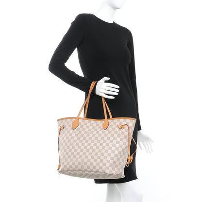 Louis Vuitton Damier Azur Neo Neverfull MM Rose Ballerine 2 of 13