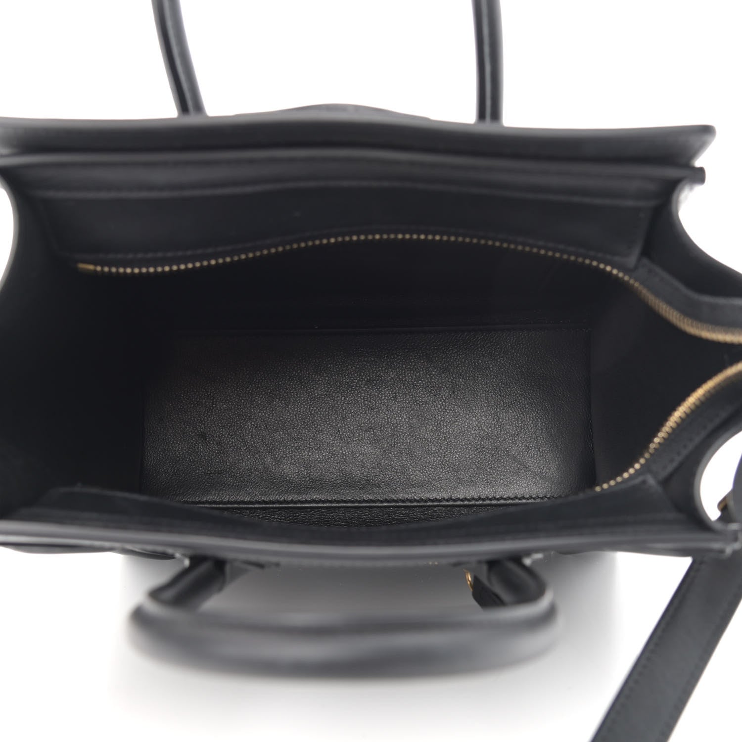 Celine Smooth Calfskin Nano Luggage Black 4 of 13
