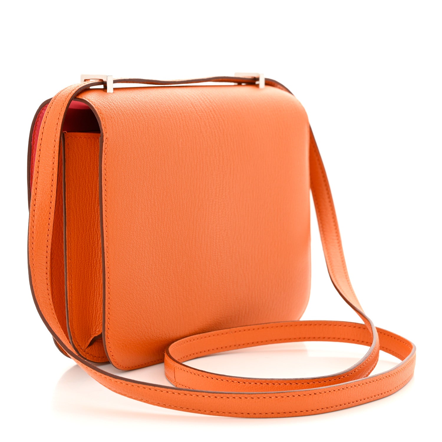 Hermes Chevre Mysore Verso Constance 18 Orange Rose Lipstick 3 of 12