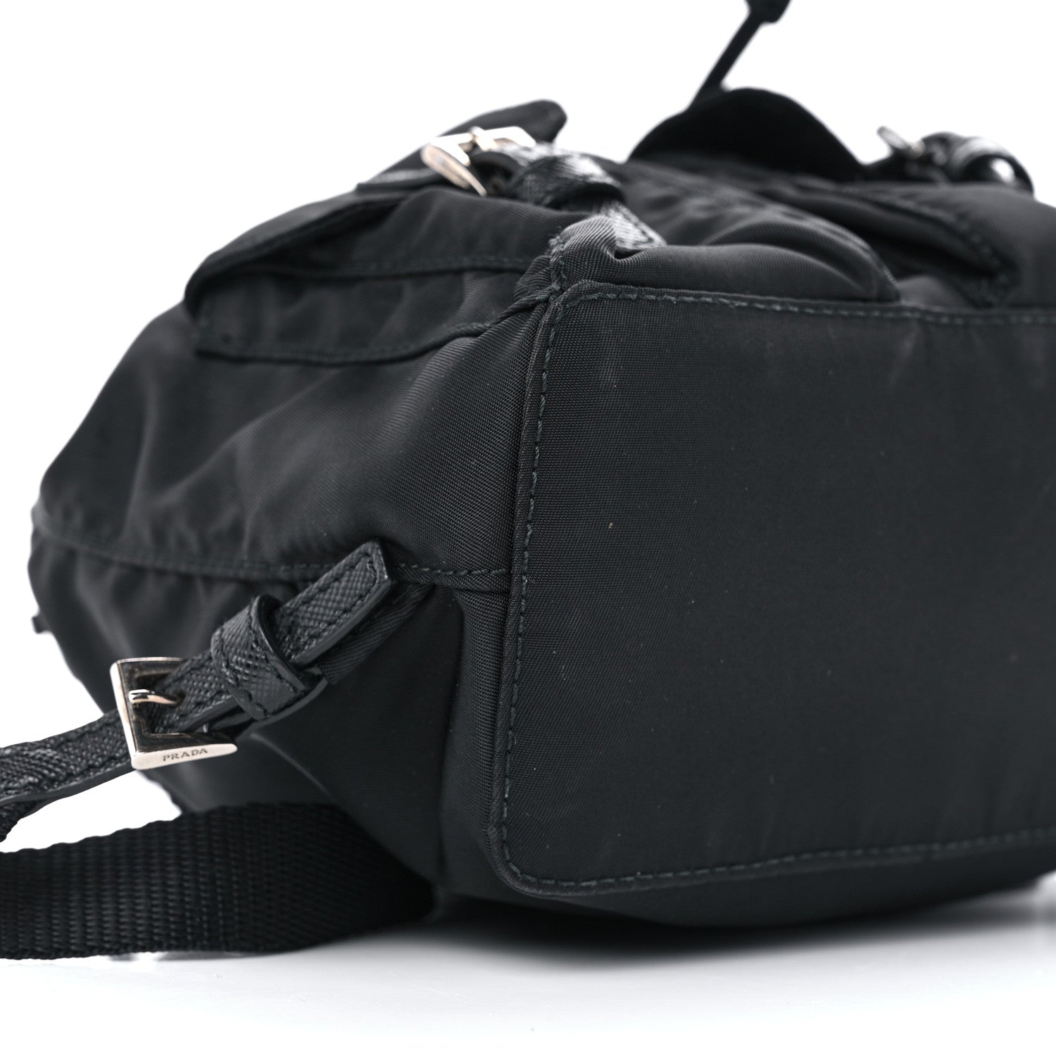 Prada Nylon Vela Mini Crossbody Backpack Black 9 of 10