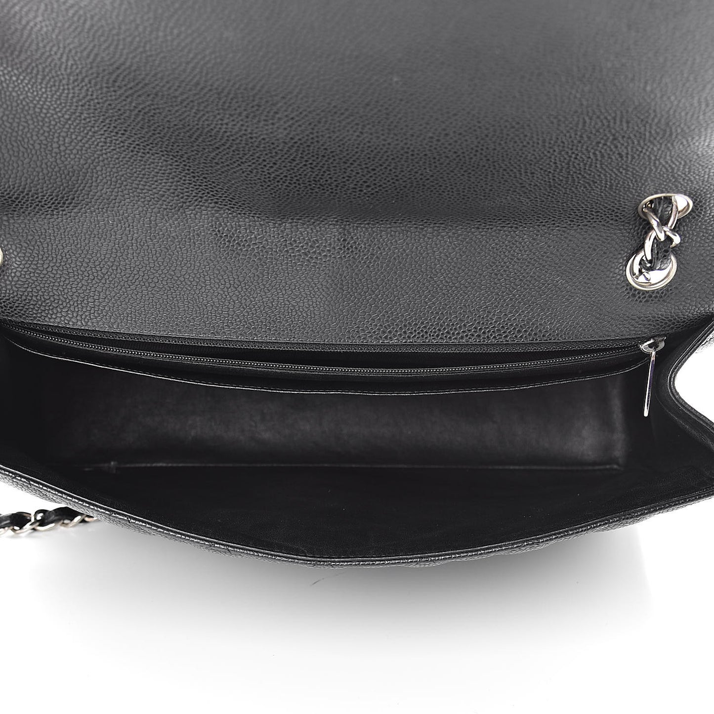 Caviar Quilted Maxi Single Flap Black