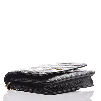 Chanel Caviar Quilted Wallet On Chain WOC Black 4 of 11
