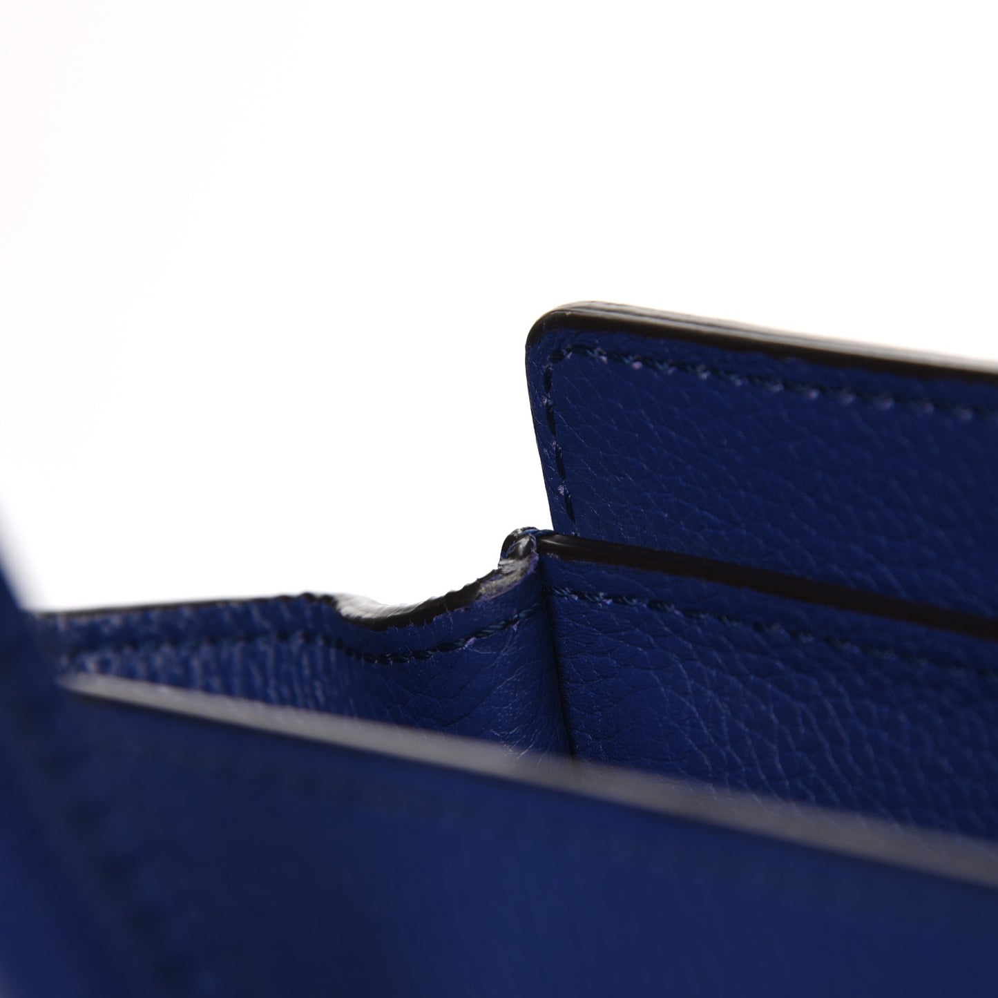 Drummed Calfskin Micro Luggage Indigo