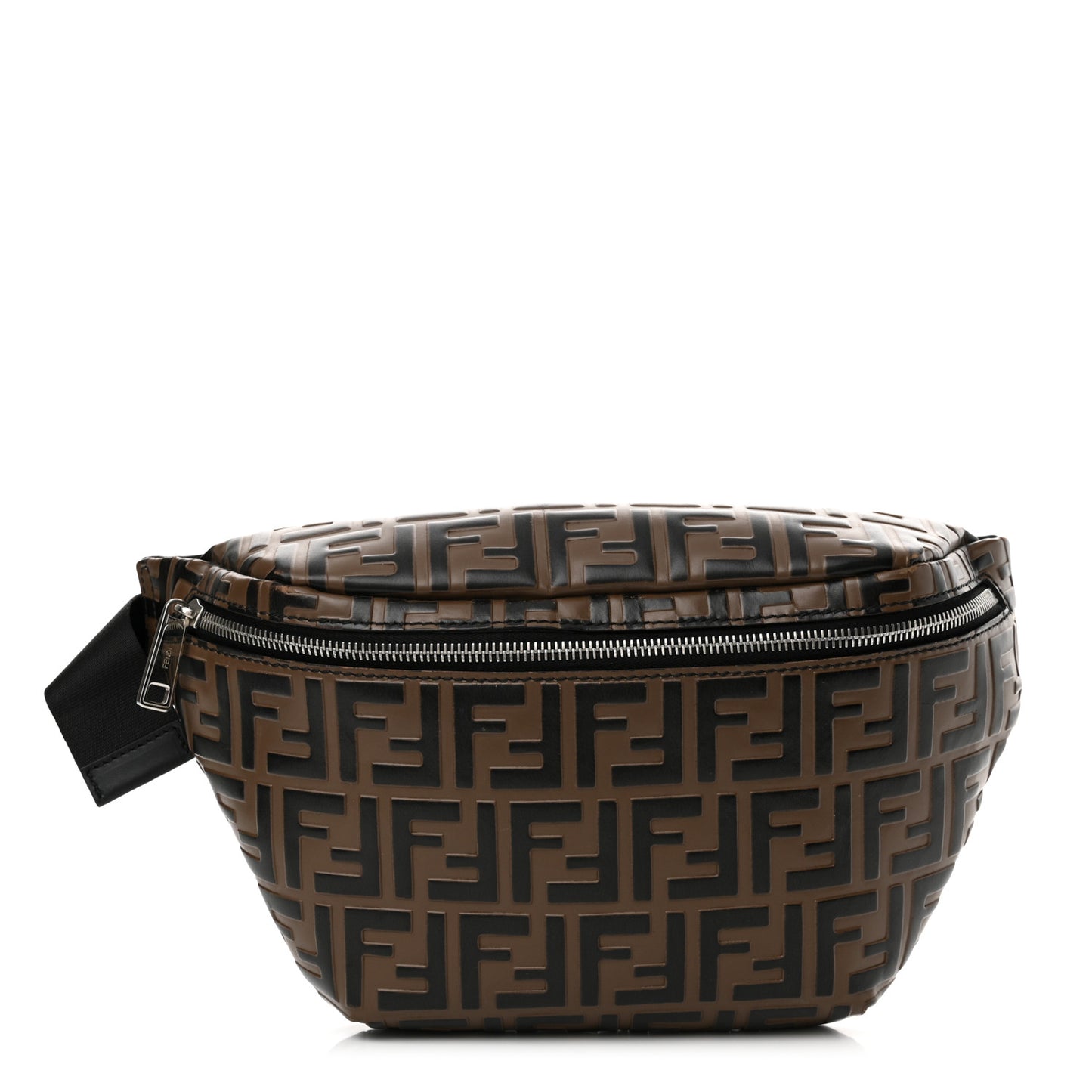 Vitello Century Bi-Color FF 1974 Embossed Belt Bag Maya Black