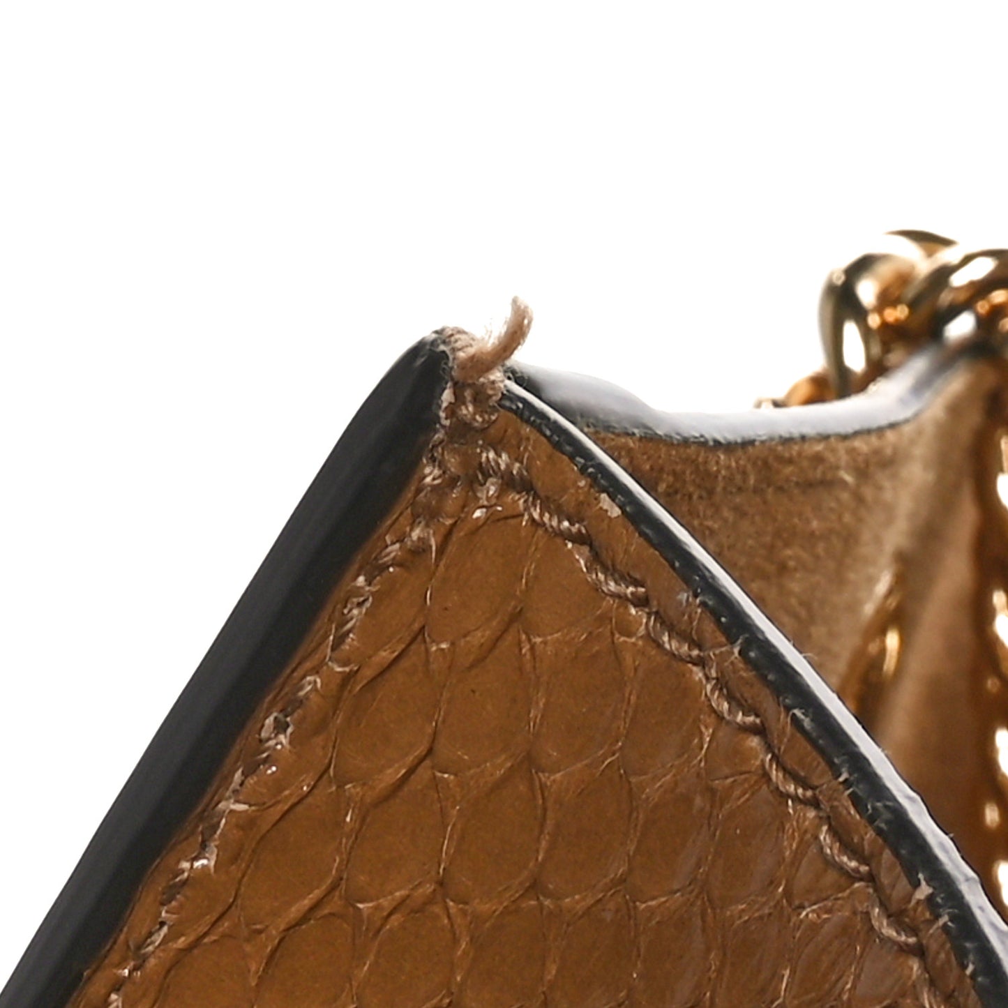 Snakeskin Rajah Chain Tote Cuir