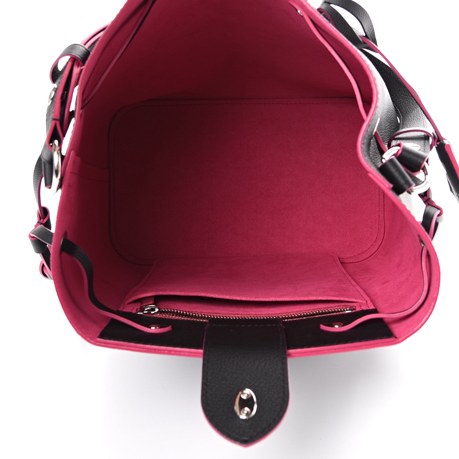 Louis Vuitton Calfskin Lockme Bucket Black 4 of 9