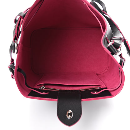 Louis Vuitton Calfskin Lockme Bucket Black 4 of 9