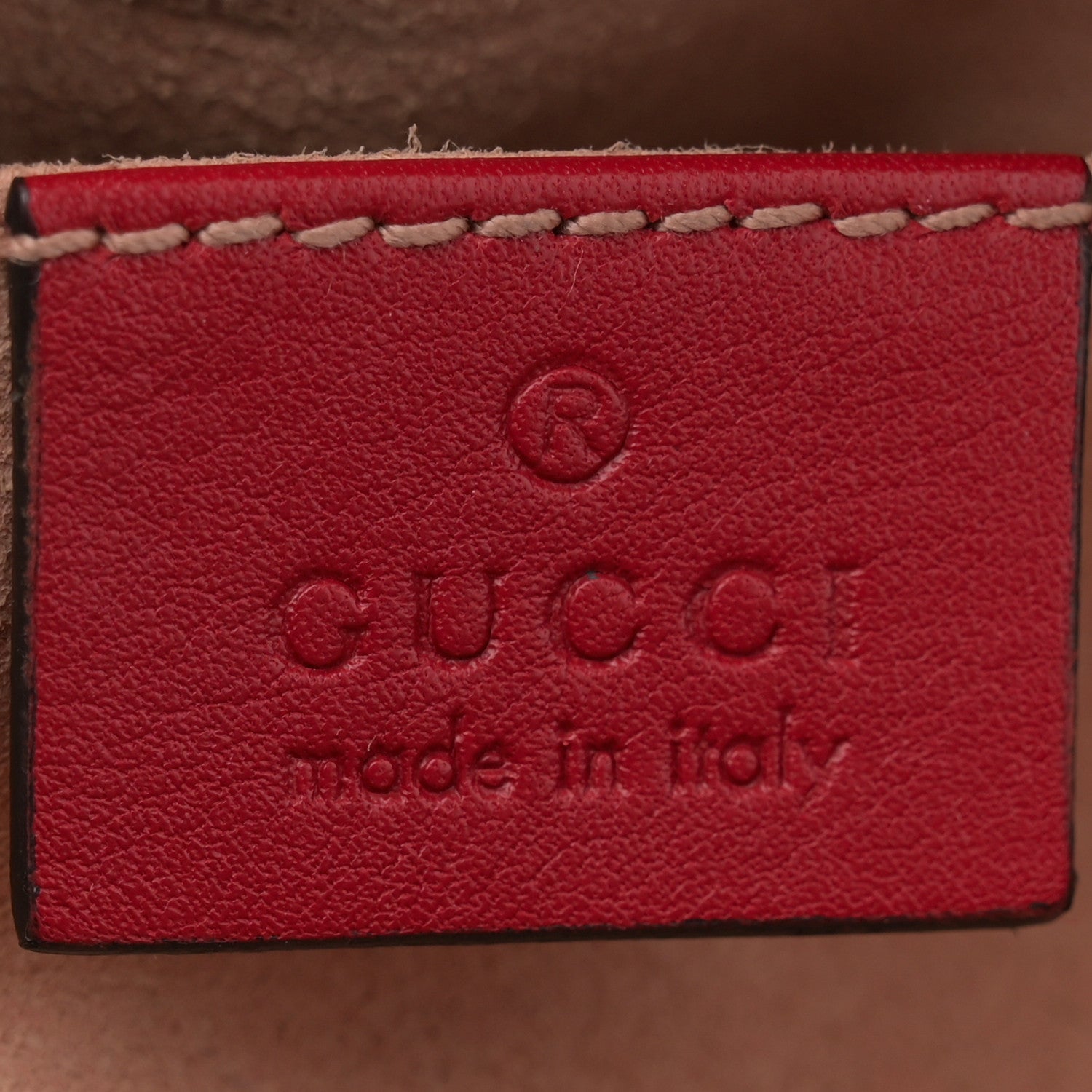 Gucci Calfskin Matelasse Mini GG Marmont Chain Shoulder Bag Hibiscus Red 6 of 13