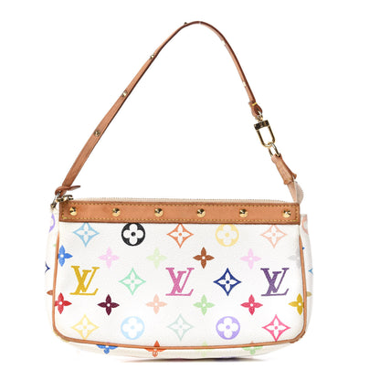 Louis Vuitton Monogram Multicolor Pochette Accessories White 1 of 7