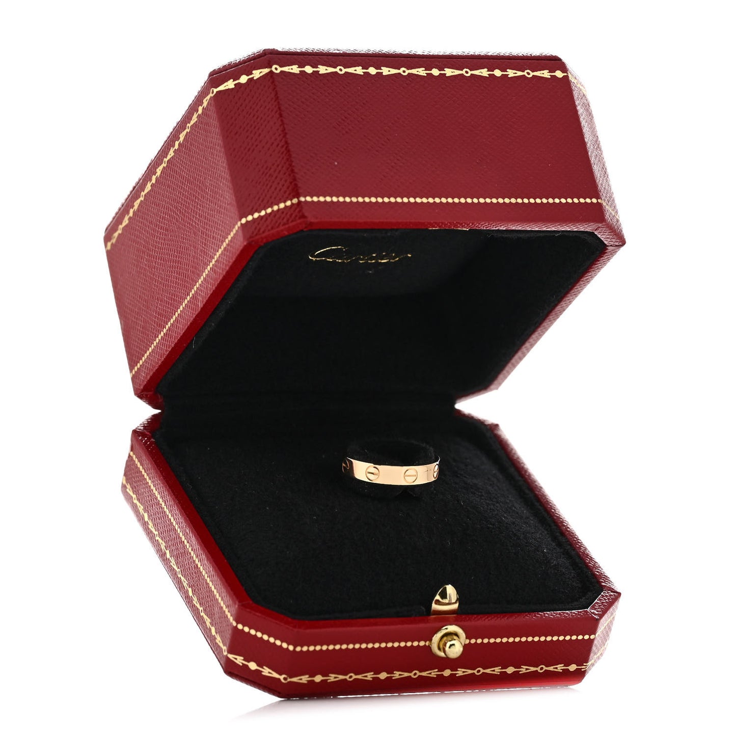 18K Yellow Gold 3.5mm LOVE Wedding Band Ring 49 5