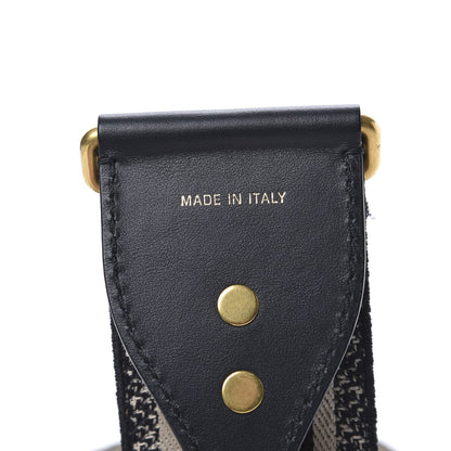 Christian Dior Canvas Embroidered Shoulder Strap Black 4 of 4
