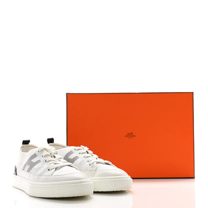 Hermes Calfskin Deep Sneakers 38 White Multicolor 12 of 12