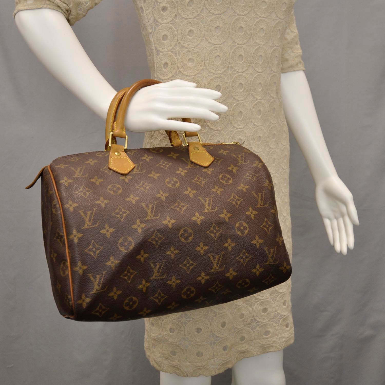 Louis Vuitton Monogram Speedy 30 Brown 2 of 9