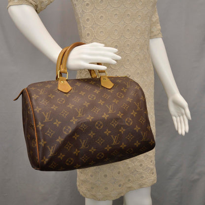 Louis Vuitton Monogram Speedy 30 Brown 2 of 9