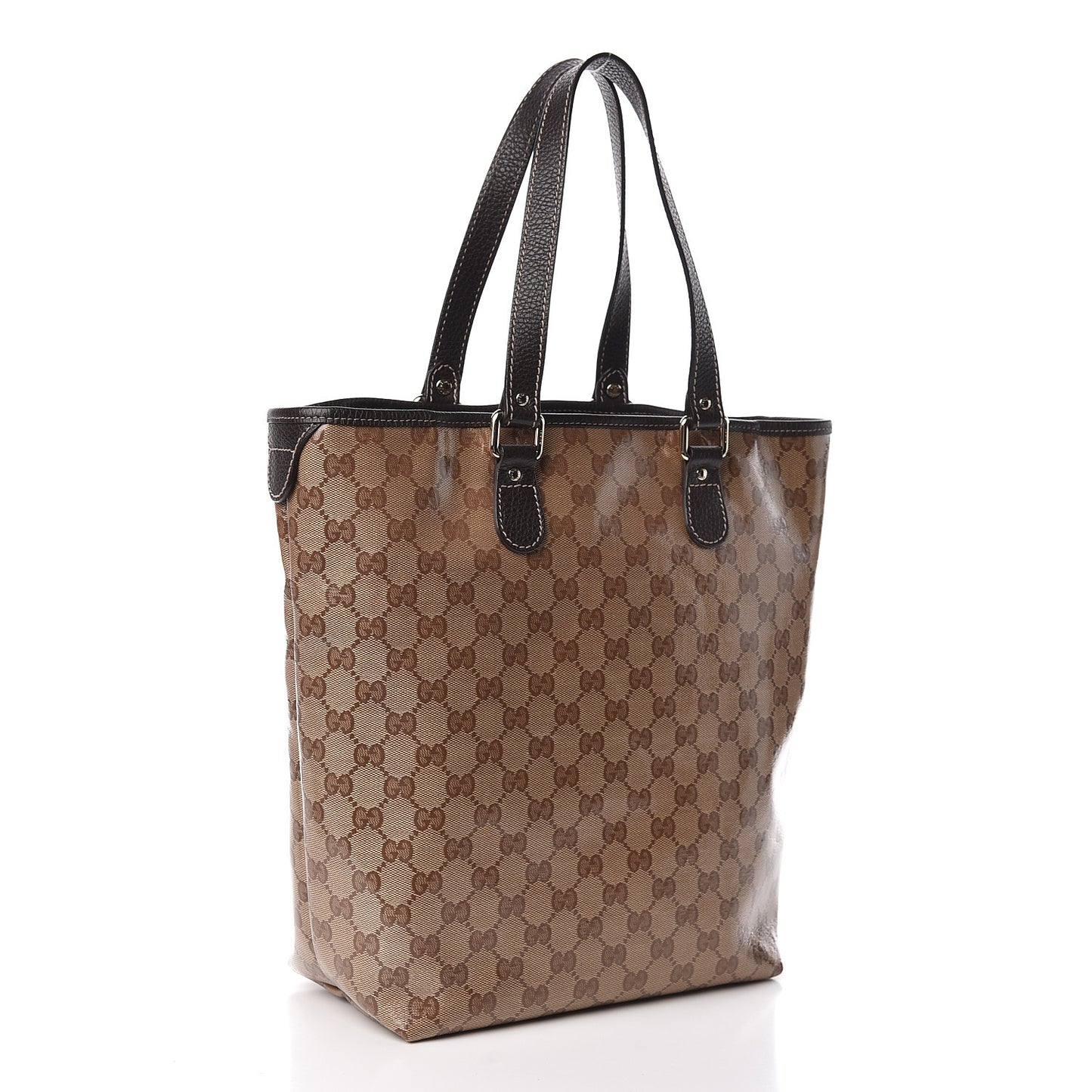 Crystal Monogram Joy Tote Dark Brown