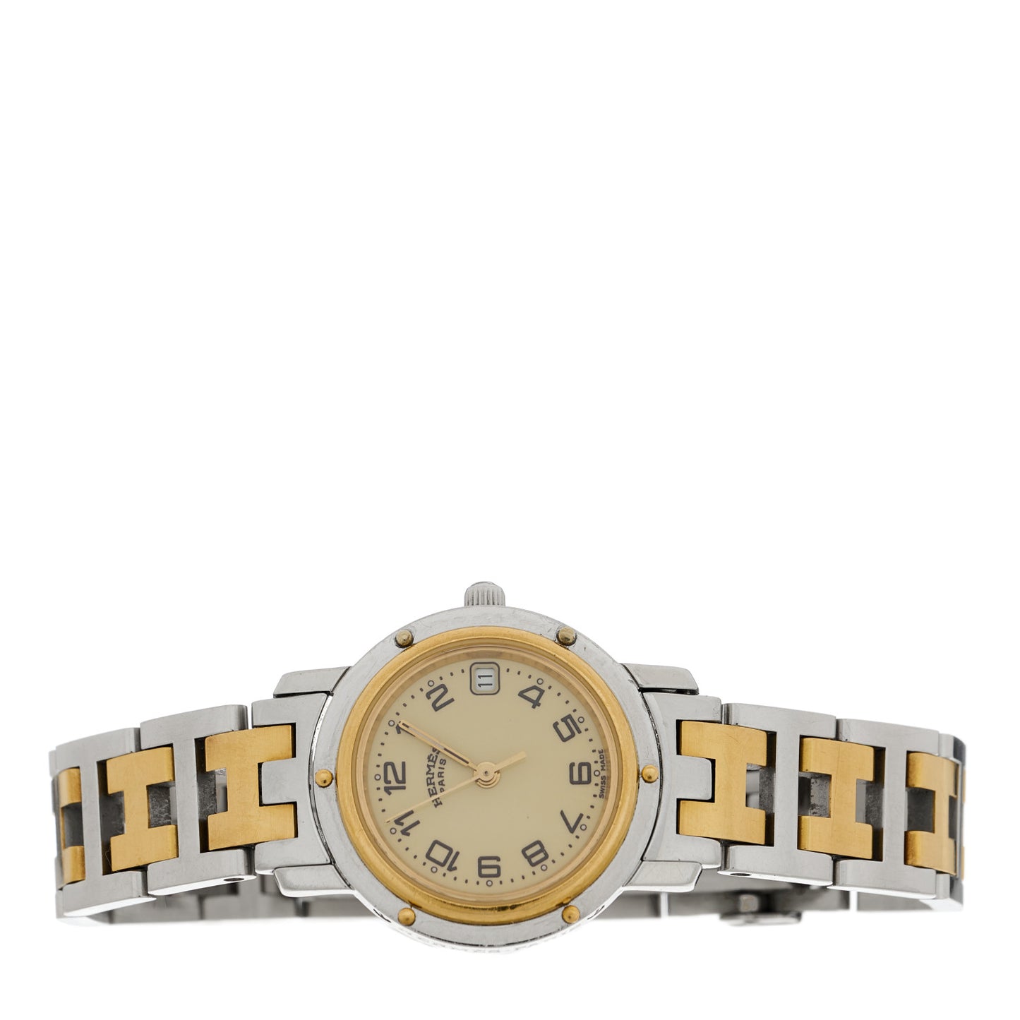 Stainless Steel 24mm Clipper Quartz Watch Gold