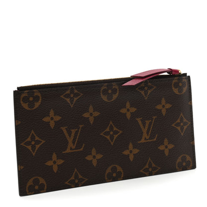 Louis Vuitton Monogram Felicie Chain Wallet Zippered Insert Fuchsia 3 of 6