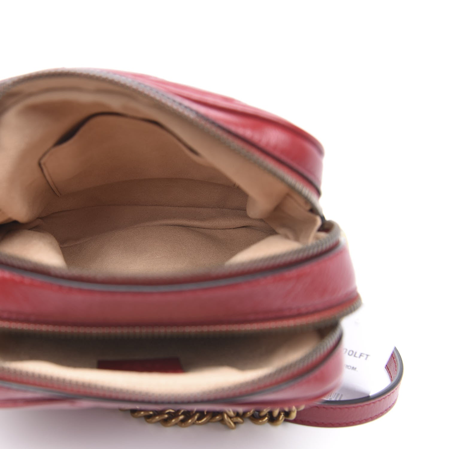 Gucci Azalea Calfskin Matelasse Diagonal Tall GG Marmont Crossbody Bag Romantic Cerise 6 of 11