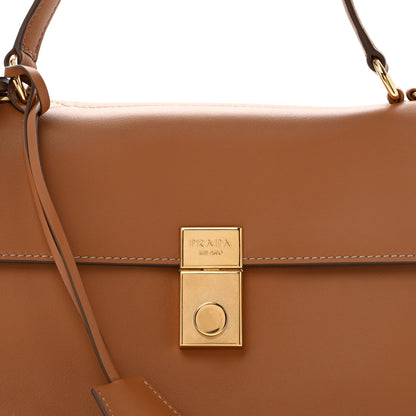 Prada Calfskin Medium Soft Sound Shoulder Bag Caramel 9 of 12