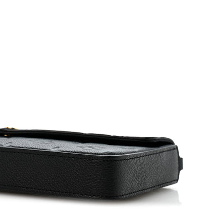 Louis Vuitton Empreinte Pochette Felicie Chain Wallet Black 10 of 12