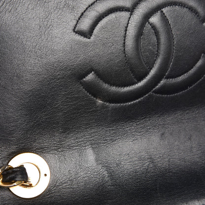 Chanel Lambskin Quilted XL Jumbo Single Flap Black 9 of 20