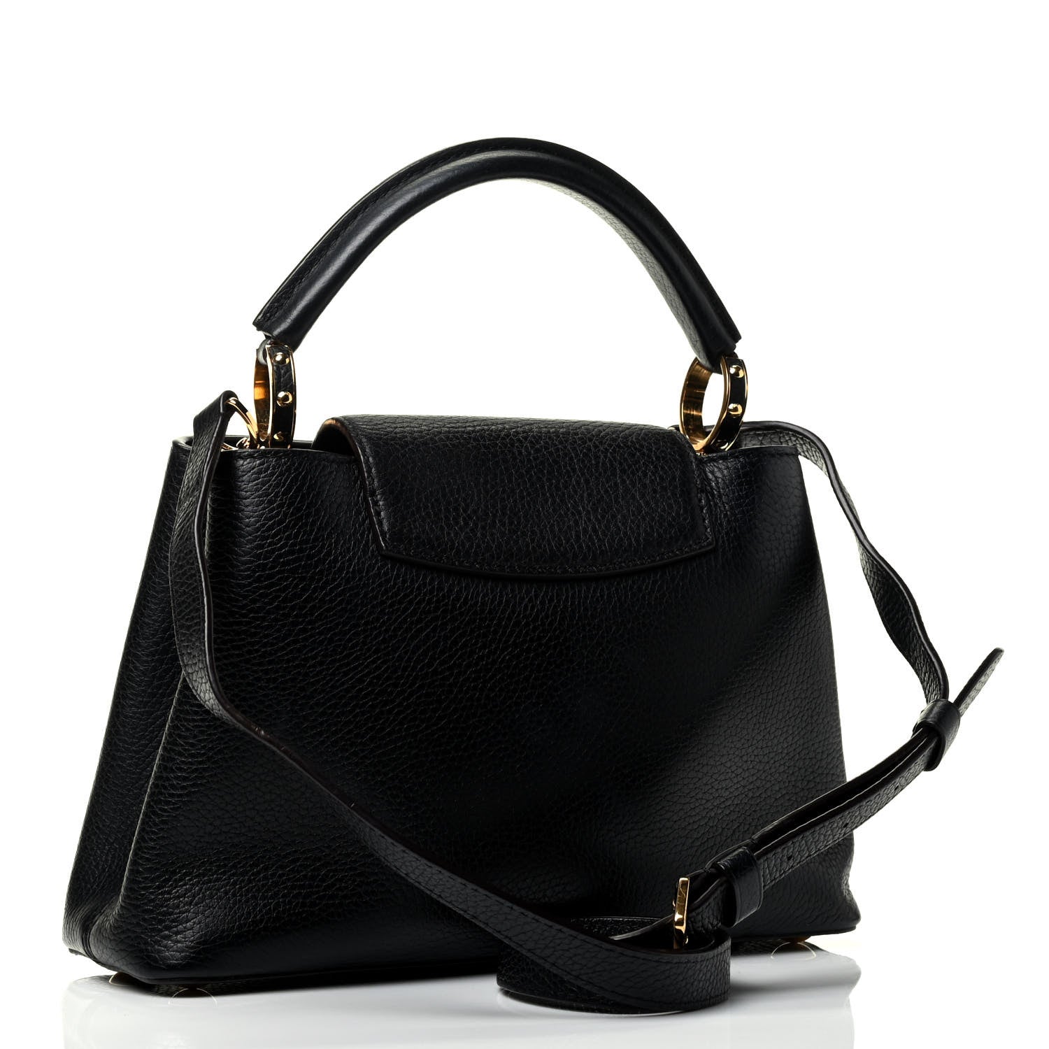 Louis Vuitton Taurillon Capucines BB Black 2 of 4