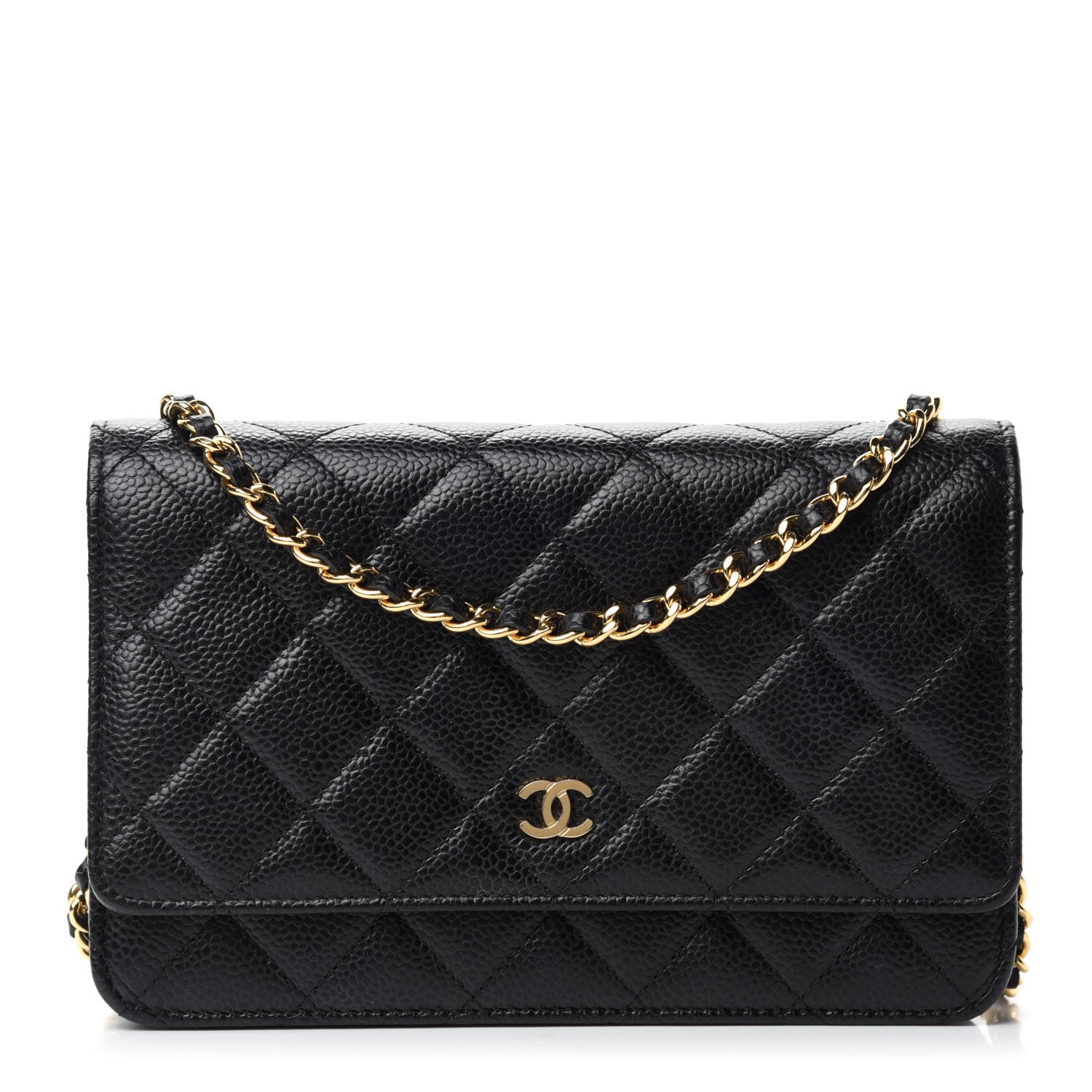 Chanel Caviar Quilted Wallet On Chain WOC Black 1 of 13