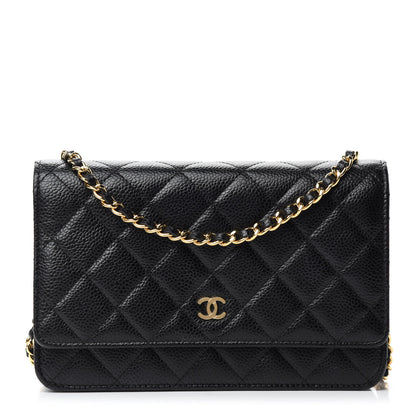 Chanel Caviar Quilted Wallet On Chain WOC Black 1 of 13