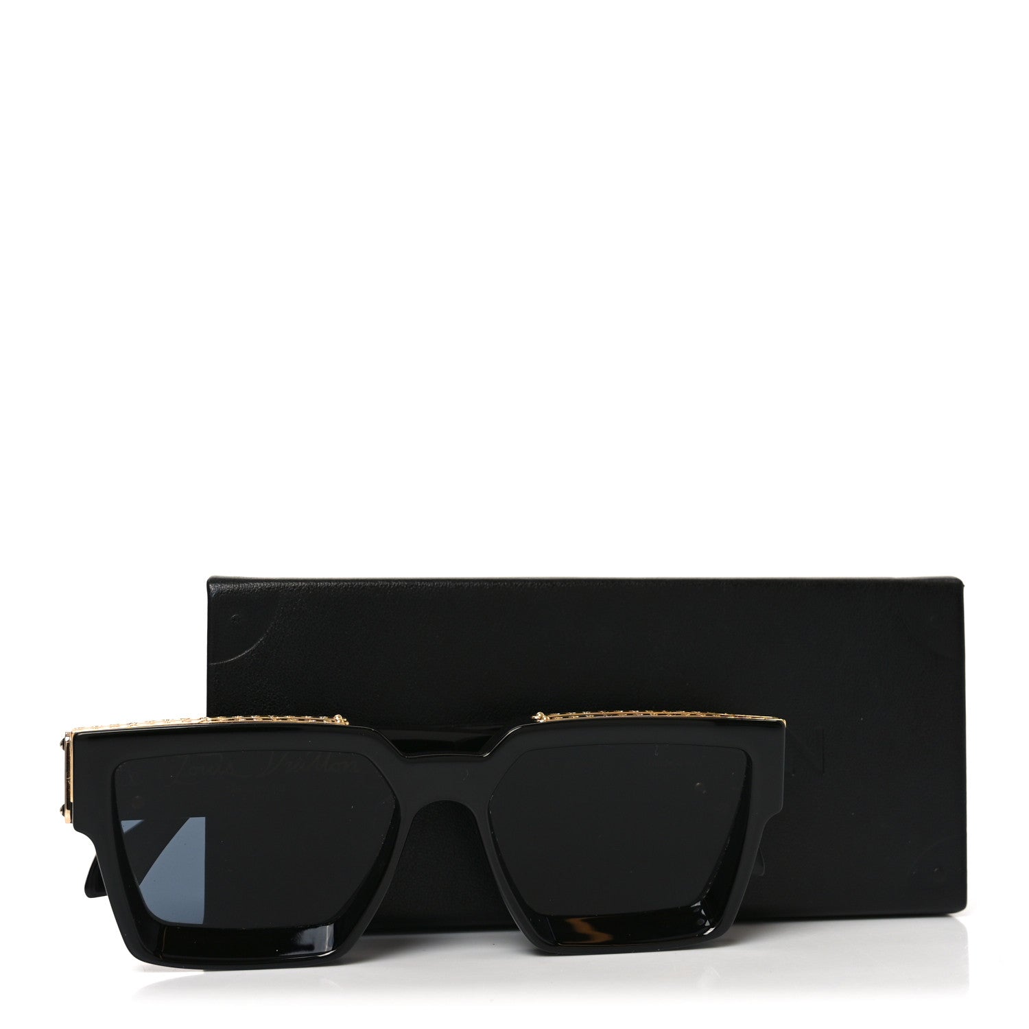 Louis Vuitton Acetate 1.1 Millionaires Sunglasses Z1165W Black 7 of 7