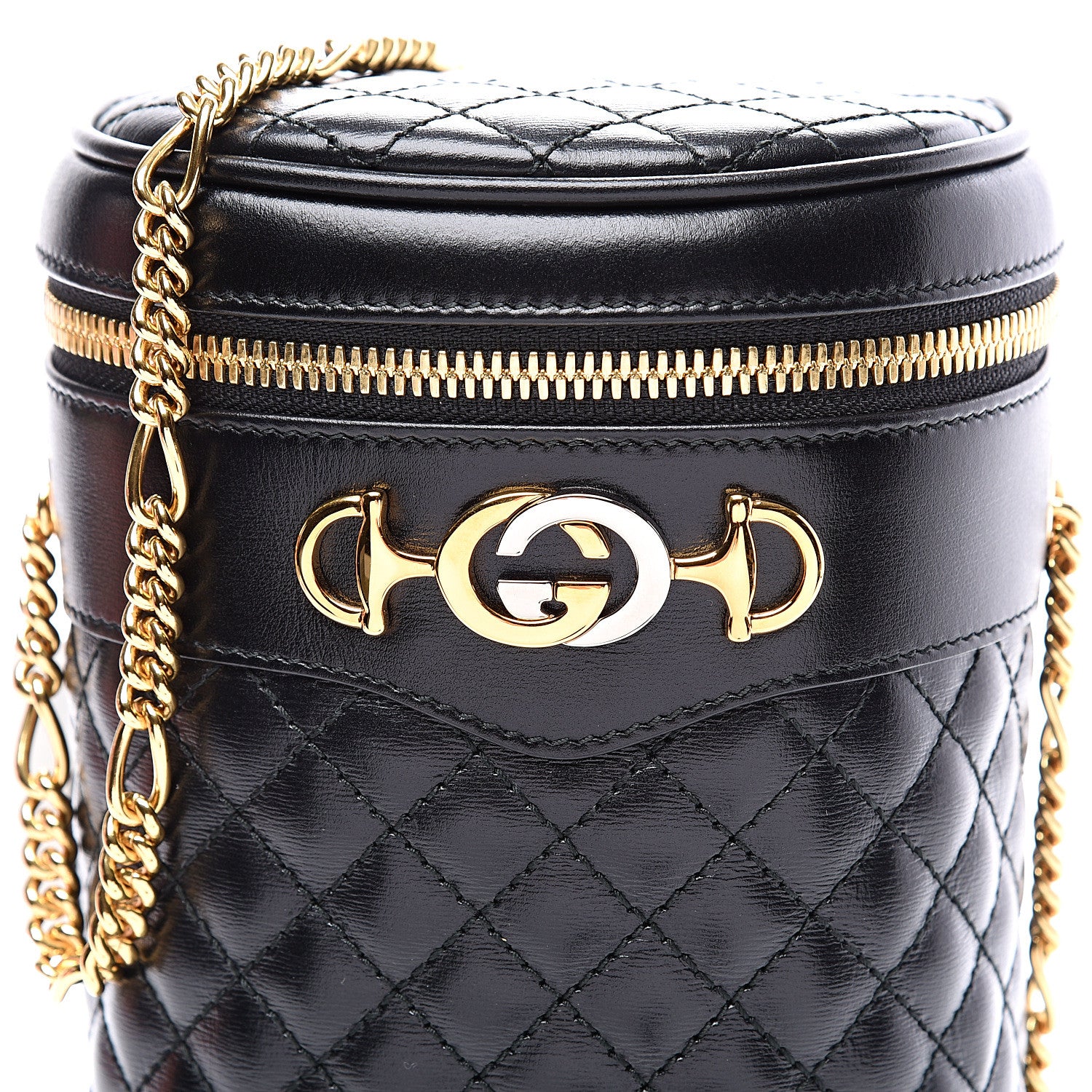 Gucci Calfskin Trapuntata Zumi Belt Bag Black 13 of 14