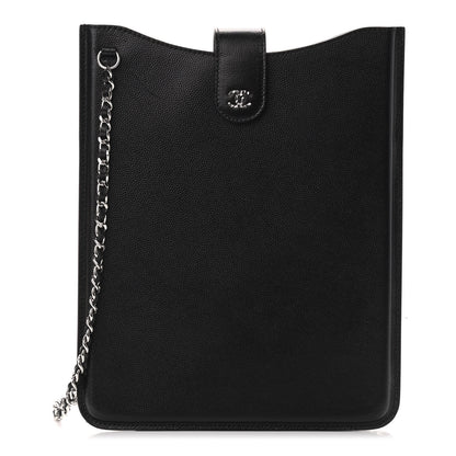 Chanel Caviar iPad Case Crossbody Black 1 of 9
