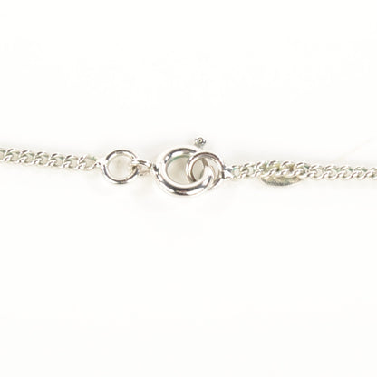 Chanel Pearl Crystal CC Necklace Silver 4 of 7