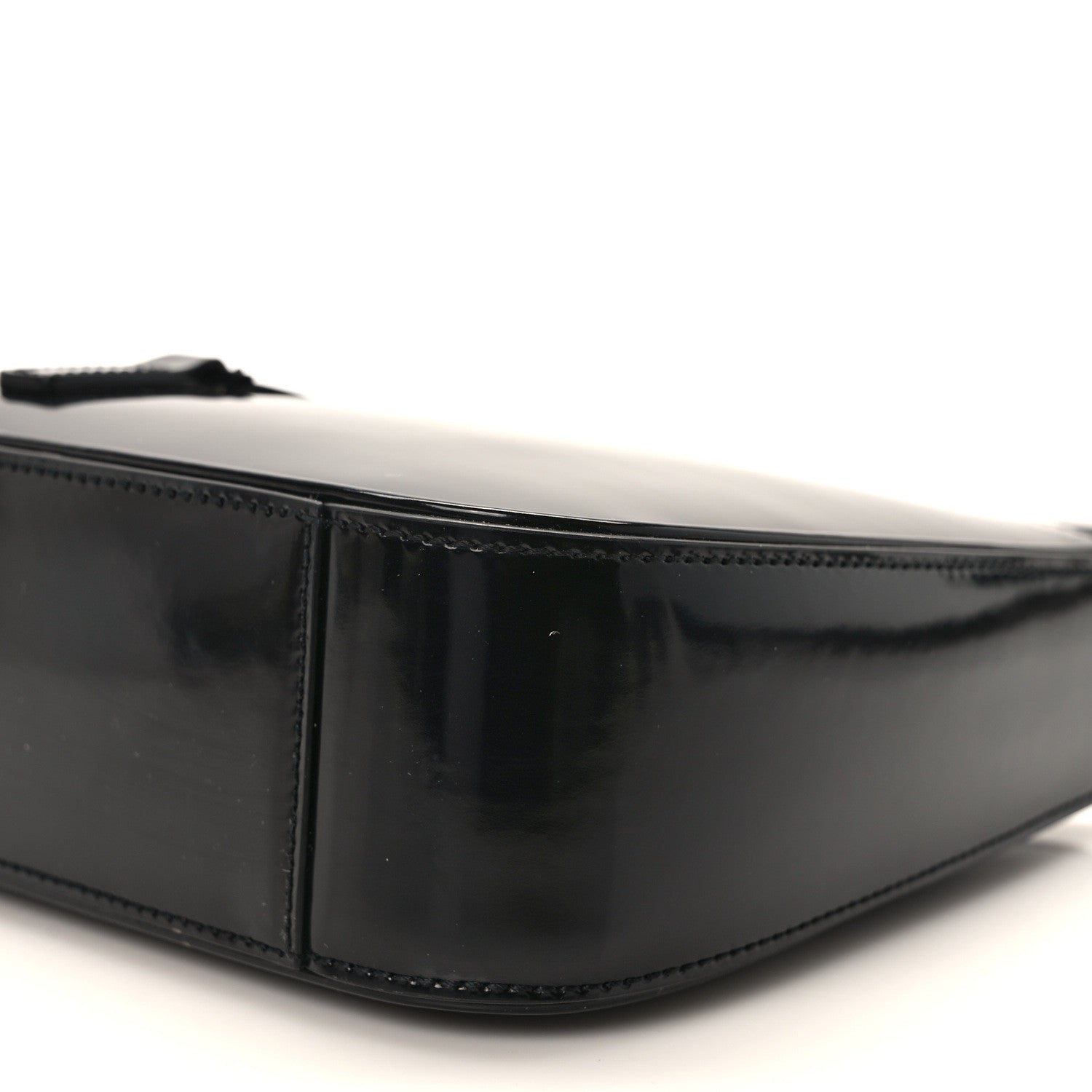 Saint Laurent Patent Le 5 A 7 Monochrome Hobo Black 9 of 11